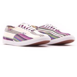 Vans Authentic Lo Pro Multi Stripe White